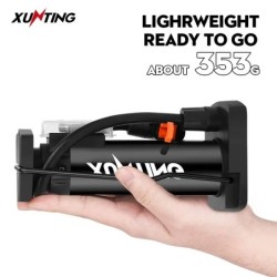 Xunting 140PSI Pompă de înaltă presiune pentru bicicletă AV FV Gonflator portabil de aer pentru picior Bicicletă MTB Pompă pentr