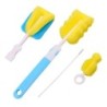 Set de perii pentru biberon Sfecul pentru sugari, cu rotație de 360 de grade, cu burețel curățat, cană, suzetă, perie cu paie, s