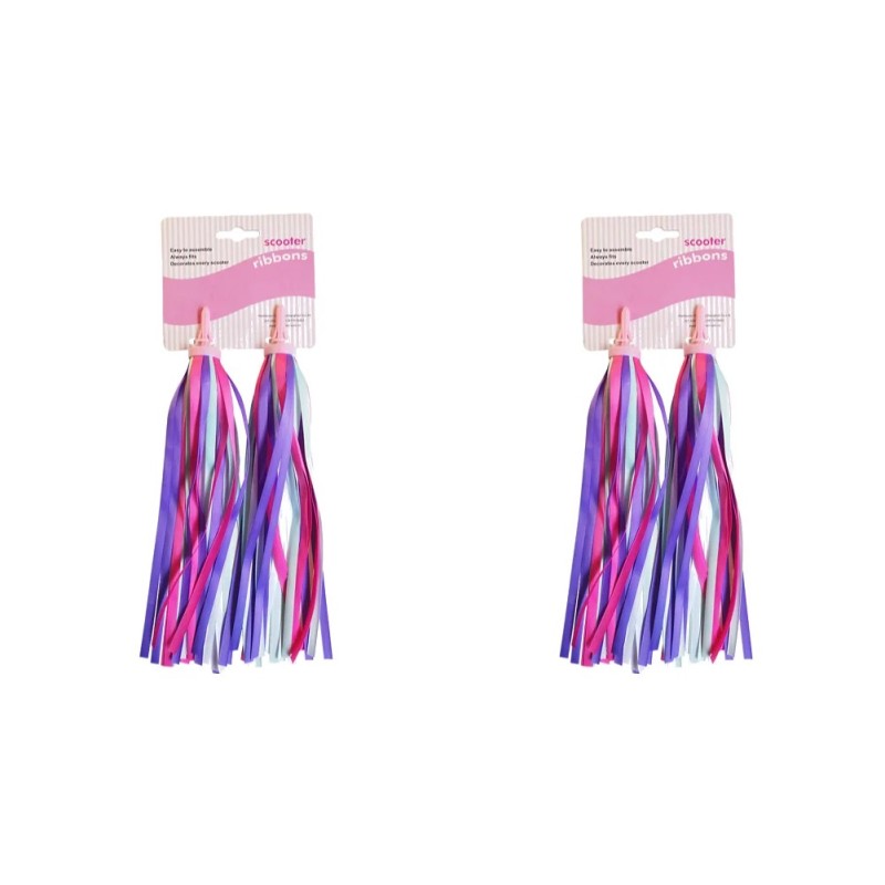 Ghidon de bicicletă 2/4 bucăți, copii, fete, băieți, trotinete pentru ciclism, streamers colorate, panglică, decorare, accesorii