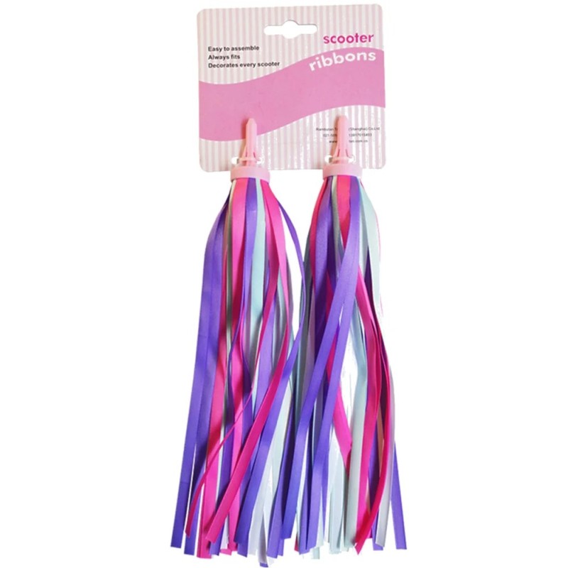 Ghidon de bicicletă 2/4 bucăți, copii, fete, băieți, trotinete pentru ciclism, streamers colorate, panglică, decorare, accesorii
