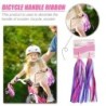 Ghidon de bicicletă 2/4 bucăți, copii, fete, băieți, trotinete pentru ciclism, streamers colorate, panglică, decorare, accesorii