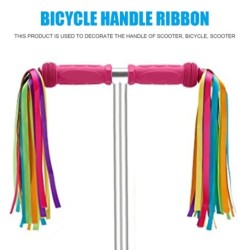 Ghidon de bicicletă 2/4 bucăți, copii, fete, băieți, trotinete pentru ciclism, streamers colorate, panglică, decorare, accesorii