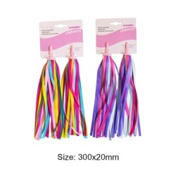 Ghidon de bicicletă 2/4 bucăți, copii, fete, băieți, trotinete pentru ciclism, streamers colorate, panglică, decorare, accesorii