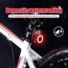 Lampă spate pentru bicicletă Multi moduri de iluminare LED reîncărcabilă prin USB Lampă pentru bicicletă Flash Tail pentru tija 