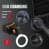 Lampă spate pentru bicicletă Multi moduri de iluminare LED reîncărcabilă prin USB Lampă pentru bicicletă Flash Tail pentru tija 