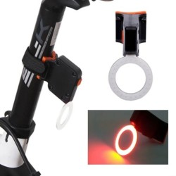 Lampă spate pentru bicicletă Multi moduri de iluminare LED reîncărcabilă prin USB Lampă pentru bicicletă Flash Tail pentru tija 