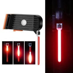 Lampă spate pentru bicicletă Multi moduri de iluminare LED reîncărcabilă prin USB Lampă pentru bicicletă Flash Tail pentru tija 