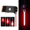 Lampă spate pentru bicicletă Multi moduri de iluminare LED reîncărcabilă prin USB Lampă pentru bicicletă Flash Tail pentru tija 