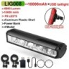 NEWBOLER Lampă pentru bicicletă față 10000mAh Lampă pentru bicicletă 6000 lumen Lanternă rezistentă la apă Încărcare USB MTB Acc