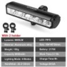 NEWBOLER Lumină pentru bicicletă față 6000 lumen Lampă pentru bicicletă 8000 mAh Lanternă rezistentă la apă Încărcare USB MTB Ac