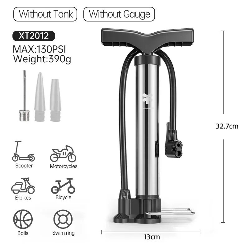 Pompă de podea pentru biciclete Xunting MAX 130PSI, umflator puternic și ergonomic pentru biciclete de șosea și MTB - Compatibil Pompă de podea pentru biciclete Xunting MAX 130PSI, umflator puternic și ergonomic pentru biciclete de șosea și MTB - Compatibil