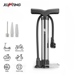 Pompă de podea pentru biciclete Xunting MAX 130PSI, umflator puternic și ergonomic pentru biciclete de șosea și MTB - Compatibil