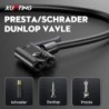 Pompă de podea pentru biciclete Xunting MAX 130PSI, umflator puternic și ergonomic pentru biciclete de șosea și MTB - Compatibil