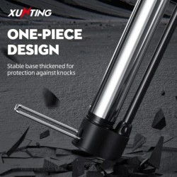 Pompă de podea pentru biciclete Xunting MAX 130PSI, umflator puternic și ergonomic pentru biciclete de șosea și MTB - Compatibil
