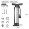 Pompă de podea pentru biciclete Xunting MAX 130PSI, umflator puternic și ergonomic pentru biciclete de șosea și MTB - Compatibil
