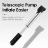 WEST BIKING Mini pompă portabilă pentru bicicletă Pompă de aer manuală pentru ciclism Gonflator pentru anvelope Schrader Valve P