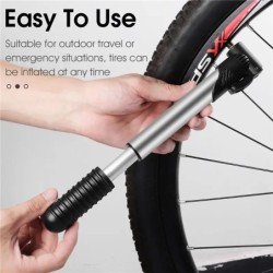 WEST BIKING Mini pompă portabilă pentru bicicletă Pompă de aer manuală pentru ciclism Gonflator pentru anvelope Schrader Valve P
