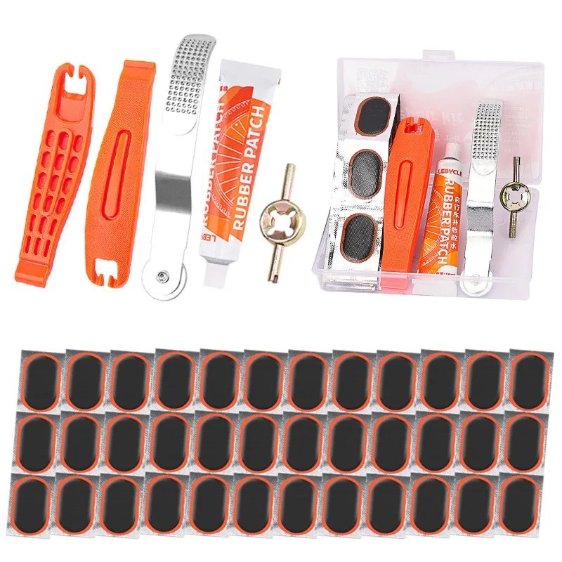 Lebycle Bikecycle Set de instrumente pentru anvelope pentru camerele interioare Kit de scule portabile pentru repararea perforaț Lebycle Bikecycle Set de instrumente pentru anvelope pentru camerele interioare Kit de scule portabile pentru repararea perforaț