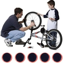 48 buc. Patch-uri de cauciuc pentru perforarea anvelopelor de biciclete Kit de reparare a tuburilor de anvelope pentru cicluri f