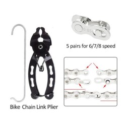 Clește pentru lanțuri pentru biciclete Instrument de reparare Clește pentru strângere pentru lanțuri MTB potabil Mini cataramă m