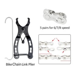 Clește pentru lanțuri pentru biciclete Instrument de reparare Clește pentru strângere pentru lanțuri MTB potabil Mini cataramă m