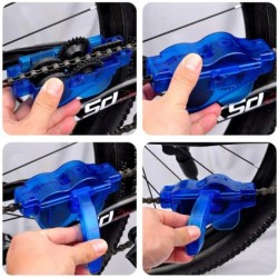 Curățător portabil pentru lanțuri de biciclete Perii pentru biciclete Instrument de spălare pentru epurare Kit de curățare pentr