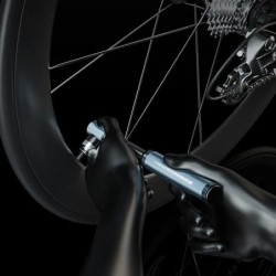ENLEE BIKING Mini pompă pentru bicicletă, aliaj de aluminiu, pompă de aer manuală pentru ciclism