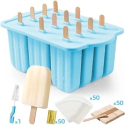 Noile vânzări fierbinți de vară Instrumente pentru înghețată cu bețișoare de lemn Forme pentru popsicle din silicon mini matriță