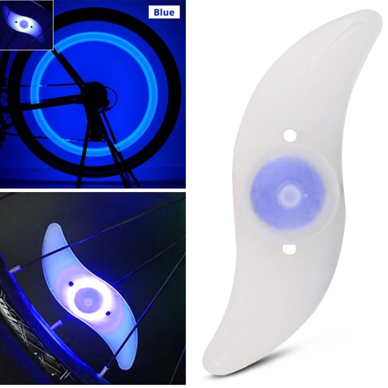 Lumină cu spițe pentru roată de bicicletă Lumini pentru anvelope LED-uri cu 3 moduri Avertisment de siguranță pentru biciclete, 