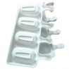 Mold pentru înghețată din silicon de calitate alimentară, cu 4/8 găuri, pentru cuburi de gheață, pentru palete, cu bastoane Dese