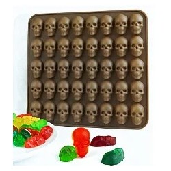 Formă 3D pentru prăjitură cu craniu pentru Halloween, matriță pentru gheață, tigaie mare pentru tort cu craniu DIY din silicon d