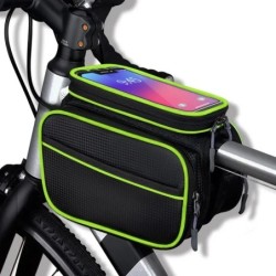 Genți pentru biciclete rezistente la ploaie Carcasă Cadru Tub față Bicicletă Suport telefon Geantă Genți laterale pentru motocic