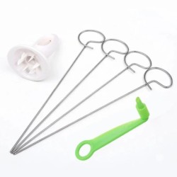 1 set din oțel inoxidabil răsucit cartofi în spirală felie plastic rotiți cartofi tăietor instrument creativ pentru legume Gadge