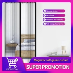 100x210CM ușă magnetică perdea ușă plasă anti țânțari insecte zburătoare insecte perdele ușă cu închidere automată