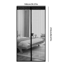 100x210CM ușă magnetică perdea ușă plasă anti țânțari insecte zburătoare insecte perdele ușă cu închidere automată