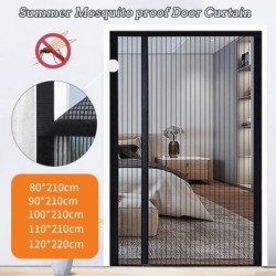 Paravan magnetic pentru ușă Perdele de ușă din material nețesut Paravane pentru uși anti-țânțari plasă de insecte cu închidere a