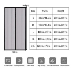 Paravan magnetic pentru ușă Perdele de ușă din material nețesut Paravane pentru uși anti-țânțari plasă de insecte cu închidere a