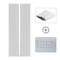 Paravan magnetic pentru ușă Perdele de ușă din material nețesut Paravane pentru uși anti-țânțari plasă de insecte cu închidere a