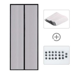 Paravan magnetic pentru ușă Perdele de ușă din material nețesut Paravane pentru uși anti-țânțari plasă de insecte cu închidere a