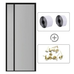 Paravan magnetic pentru ușă Perdele de ușă din material nețesut Paravane pentru uși anti-țânțari plasă de insecte cu închidere a