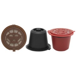 3 buc filtre reîncărcabile reutilizabile pentru capsule de cafea pentru aparatul Nespresso