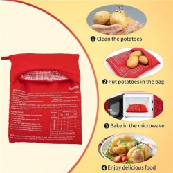 Cuptor cu microunde Cartofi Cooke Pungă de gătit Patate la cuptor Gătirea rapidă rapidă Instrument de coacere Cuptor