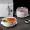 Cuptor cu microunde Aparat special pentru aburi Găluște la abur Recipient de orez Cuptor cu microunde la abur Recipient pentru g