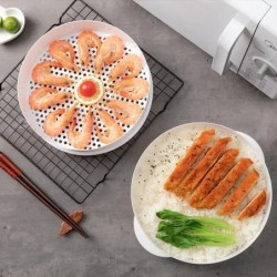 Cuptor cu microunde Aparat special pentru aburi Găluște la abur Recipient de orez Cuptor cu microunde la abur Recipient pentru g