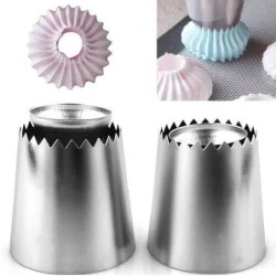 1/2 buc. Duze de patiserie cu gură de flori Romeo din oțel inoxidabil pentru produse de cofetărie, patiserie și accesorii de pan
