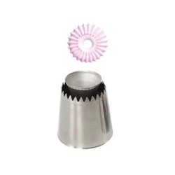 1/2 buc. Duze de patiserie cu gură de flori Romeo din oțel inoxidabil pentru produse de cofetărie, patiserie și accesorii de pan