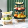 Farfurii de masă Veselă Bucătărie Fructeară cu podea Compartimentată Bomboane Tavi pentru tort Veselă din lemn Veselă