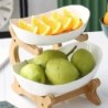 Farfurii de masă Veselă Bucătărie Fructeară cu podea Compartimentată Bomboane Tavi pentru tort Veselă din lemn Veselă
