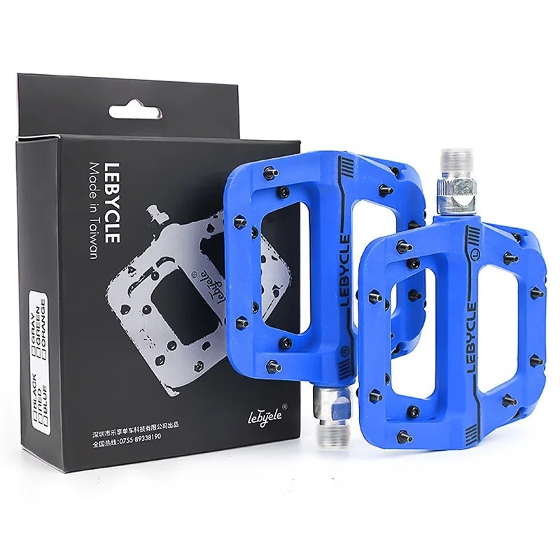 Lebycle MTB Bicicletă Nylon Lagăr pedală Pedale pentru bicicletă de munte Pedale de înaltă rezistență anti-alunecare Accesorii p