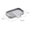 Tavă din silicon pentru chiuvetă cu scurgere Suport de depozitare pentru burete pentru săpun Perie de spălat pentru chiuvetă de 